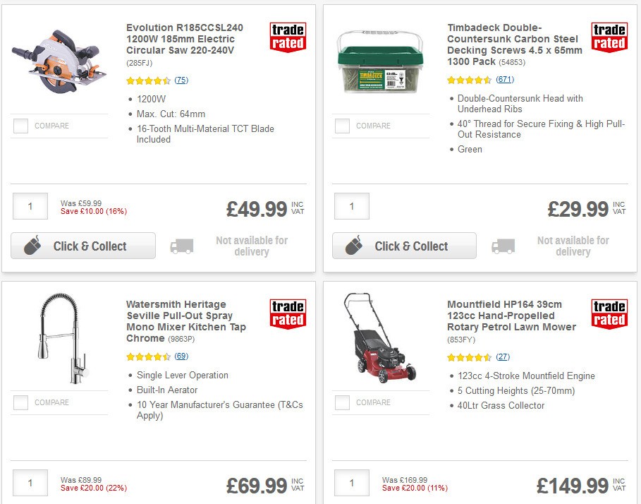 Screwfix Offers from 15 May