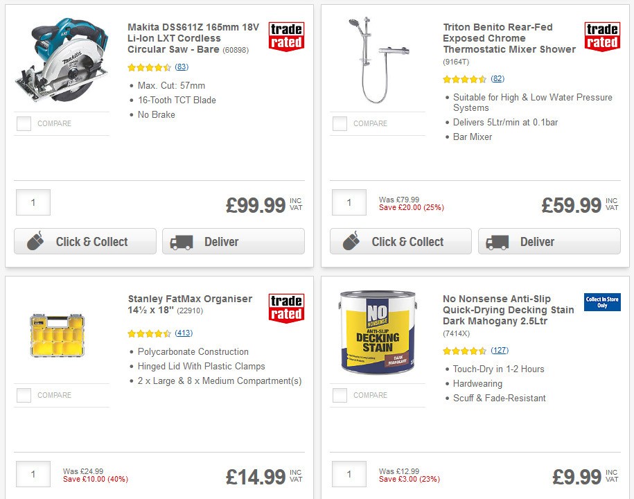 Screwfix Offers from 15 May