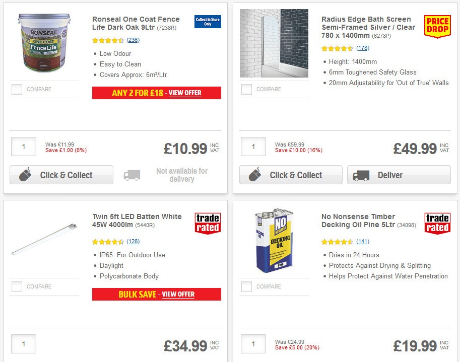 Screwfix Offers from 15 May