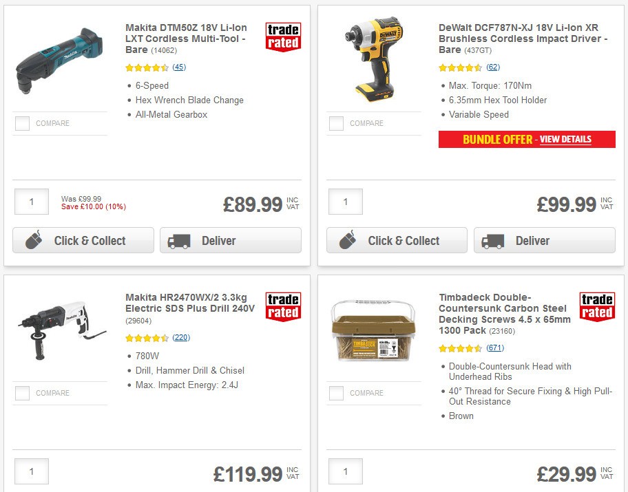 Screwfix Offers from 15 May