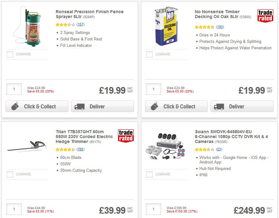 Screwfix Offers from 15 May