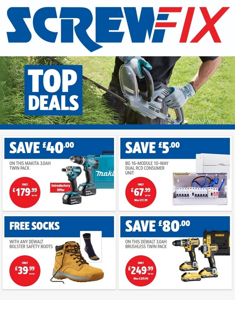 Screwfix Offers from 3 June