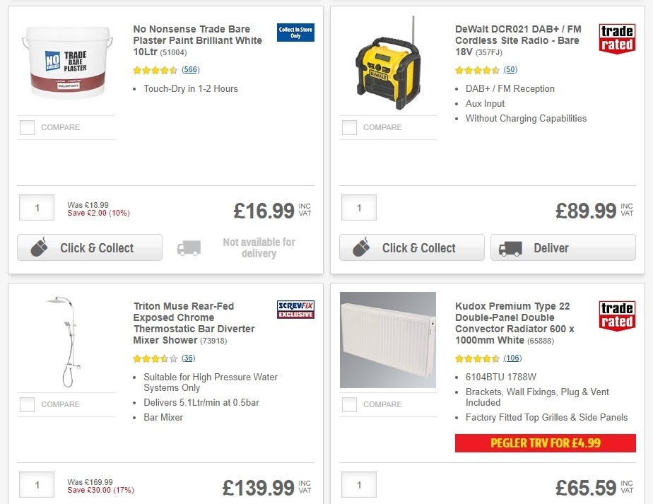 Screwfix Offers from 3 June