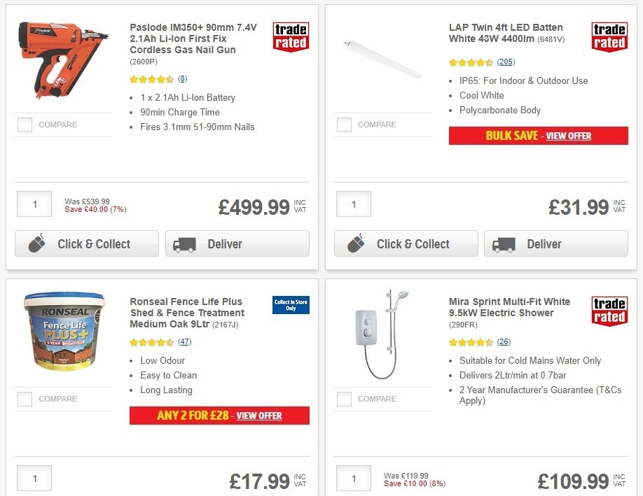 Screwfix Offers from 3 June