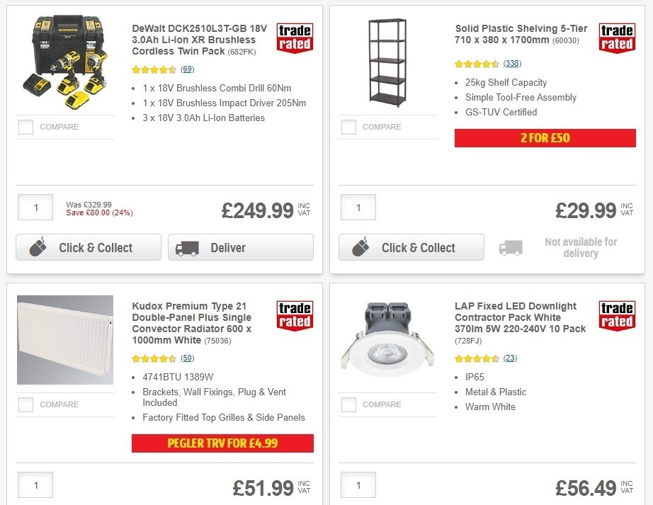 Screwfix Offers from 3 June