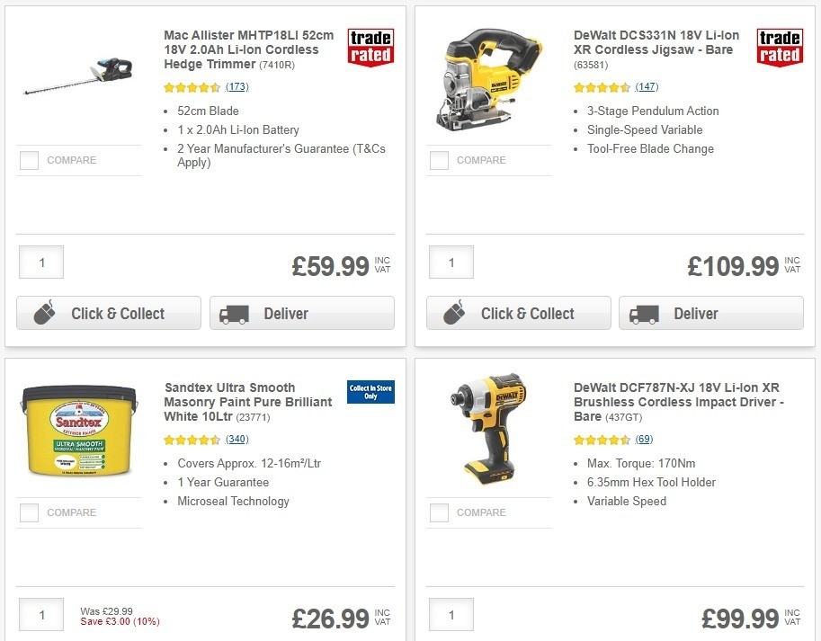 Screwfix Offers from 3 June