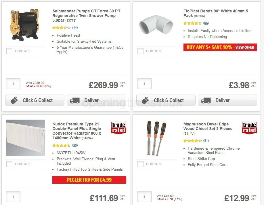 Screwfix Offers from 29 July