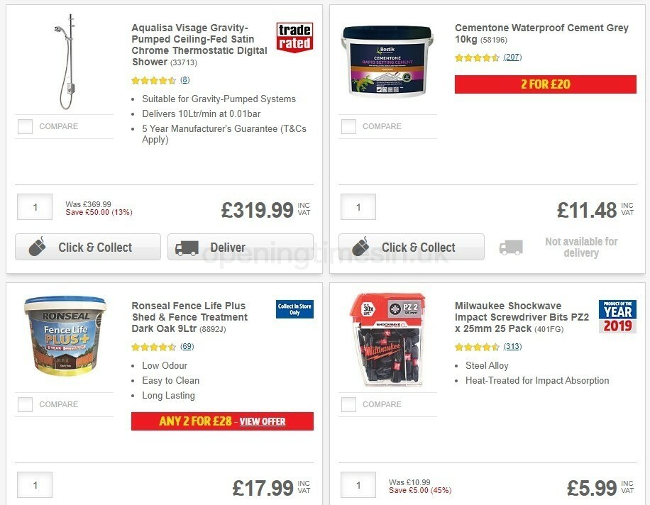 Screwfix Offers from 29 July