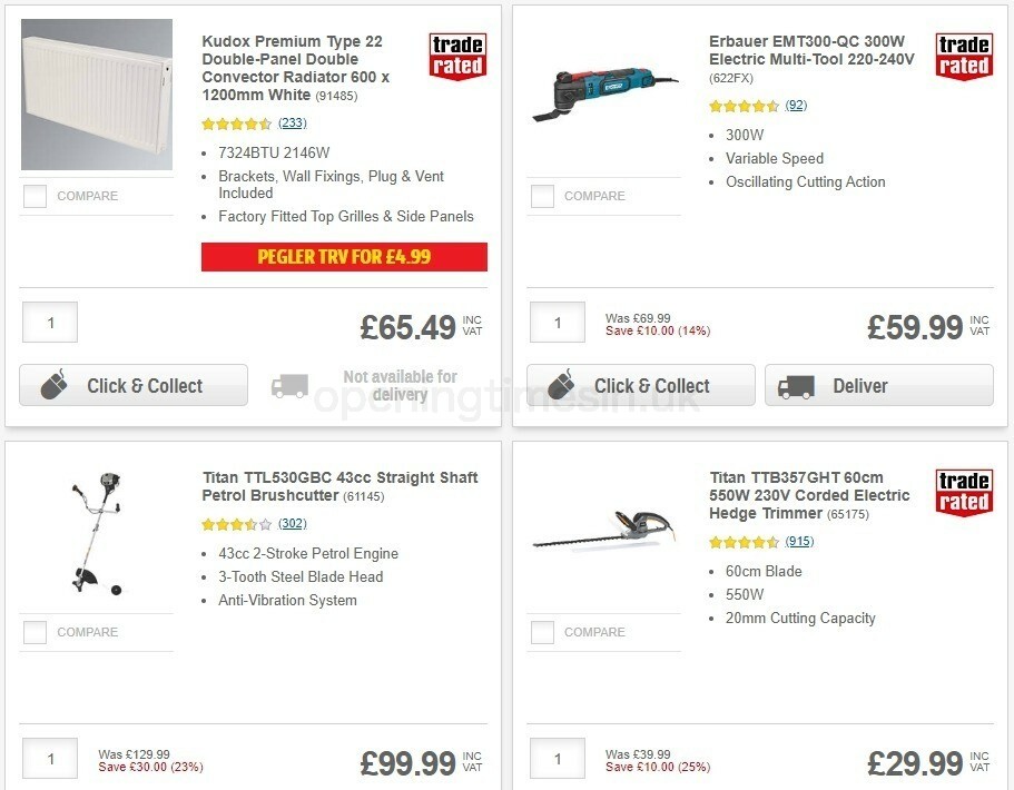 Screwfix Offers from 29 July