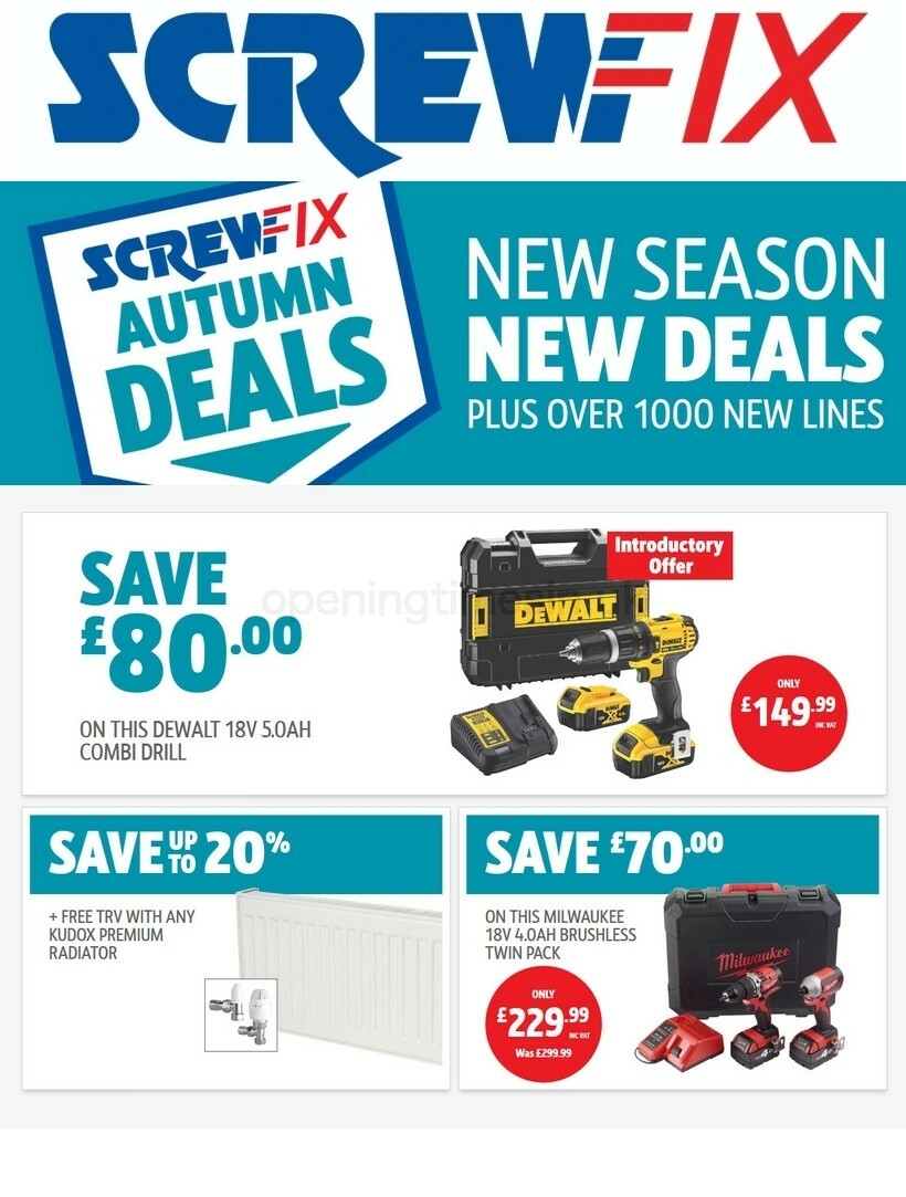 Screwfix Offers from 26 September