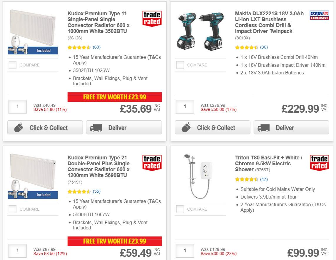 Screwfix Offers from 17 November