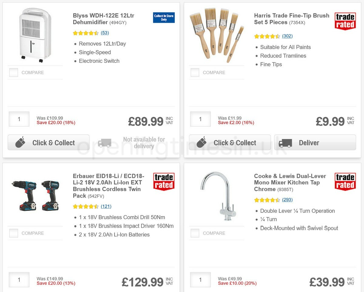 Screwfix Offers from 4 January
