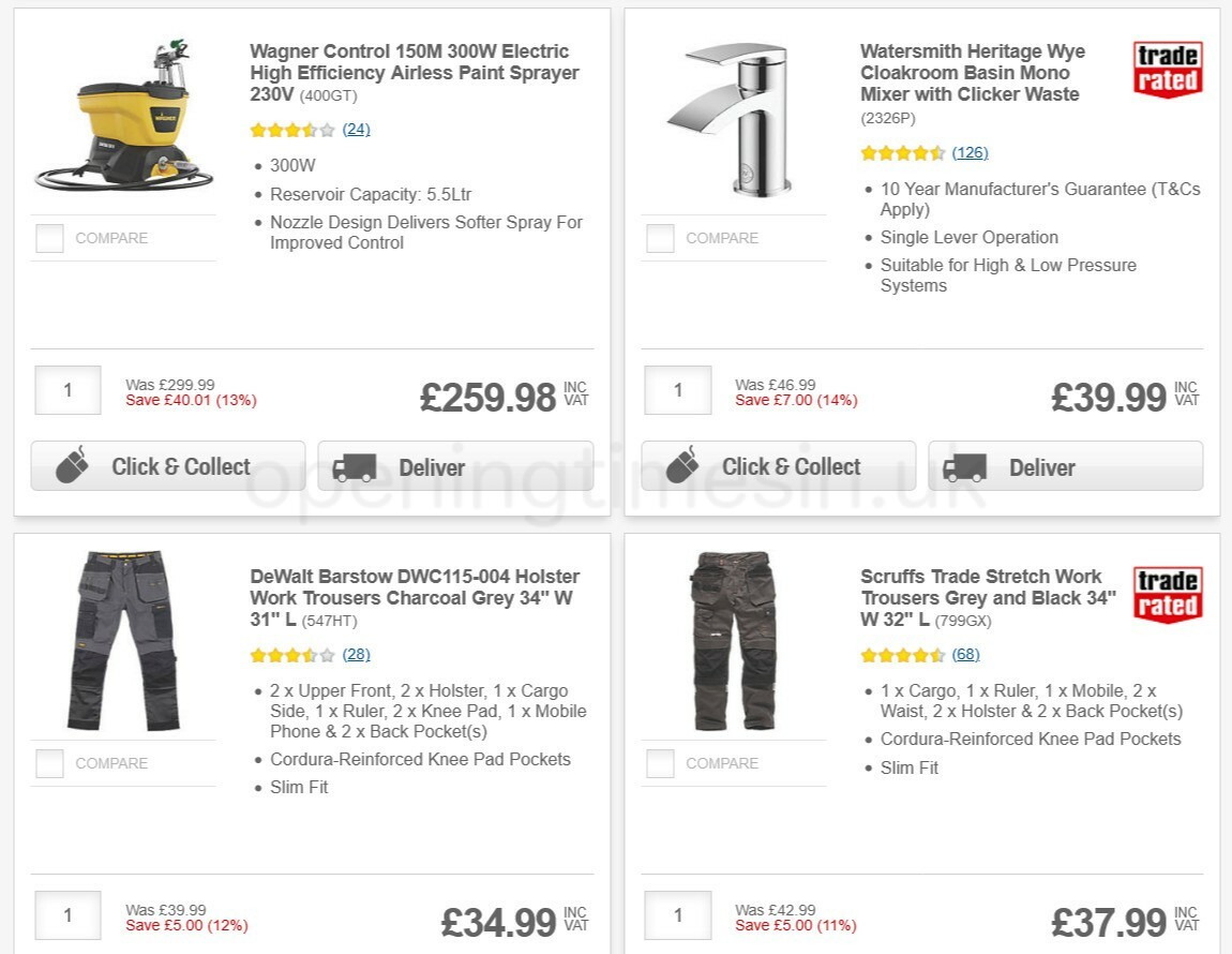 Screwfix Offers from 1 March