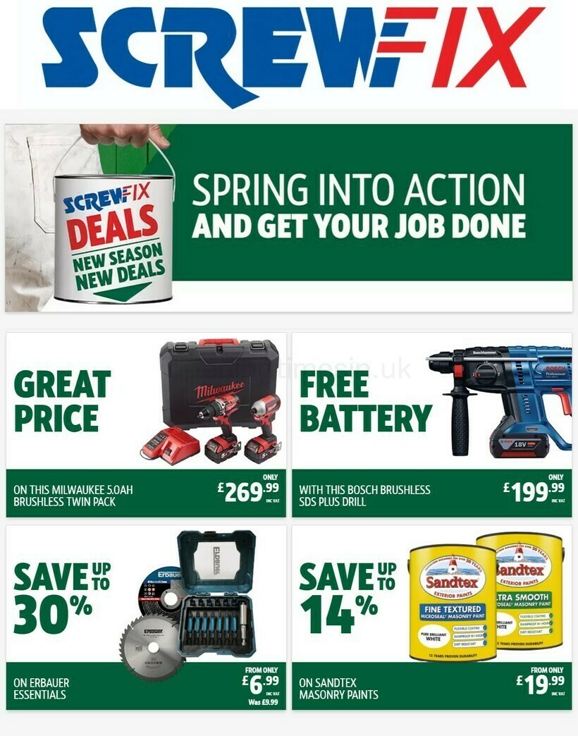 Screwfix Offers from 25 March