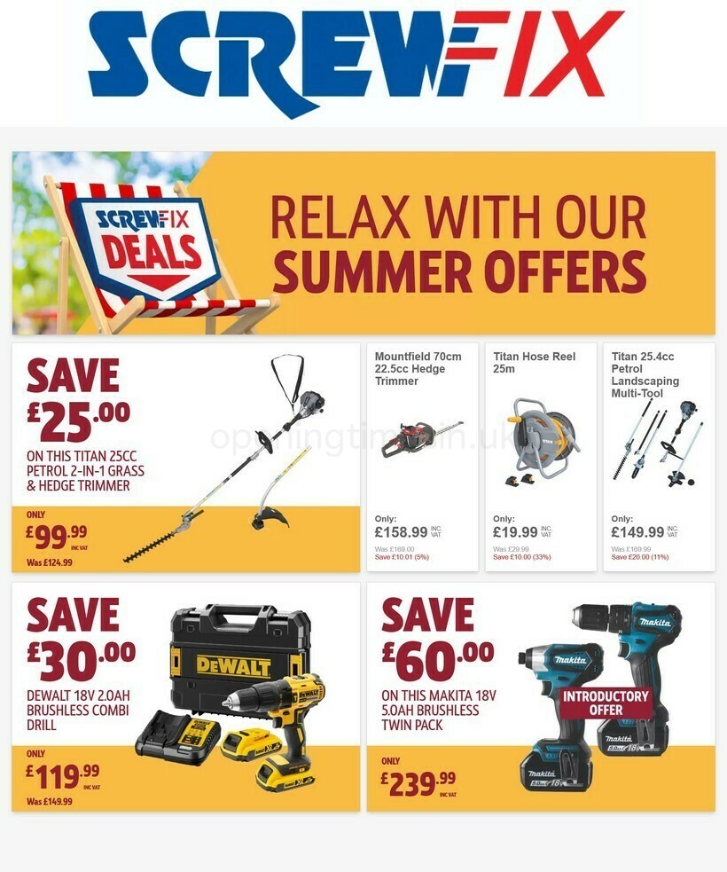 Screwfix Offers from 12 July