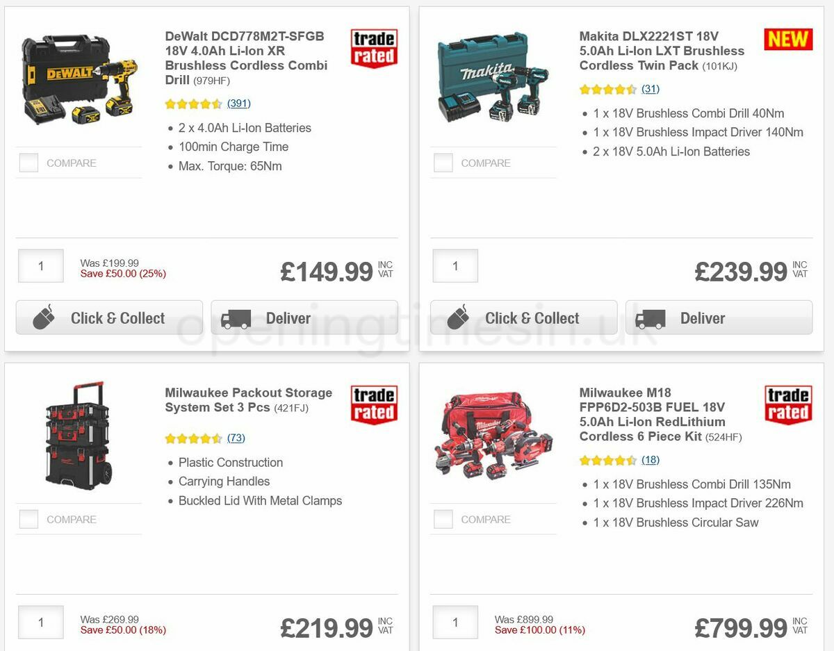 Screwfix Offers from 11 August