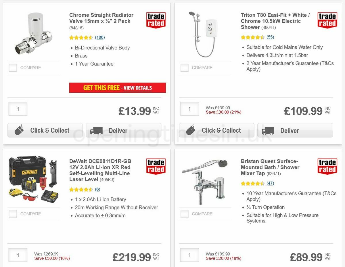 Screwfix Offers from 6 October