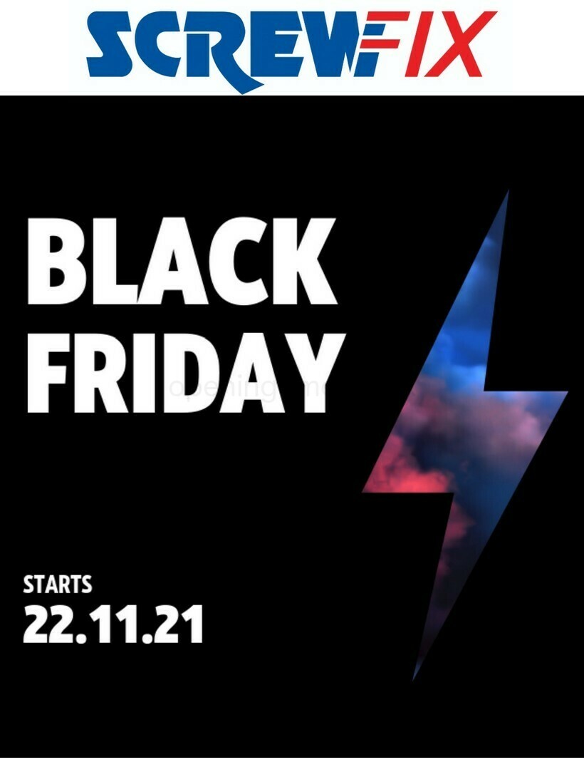 Screwfix Black Friday Offers from 22 November