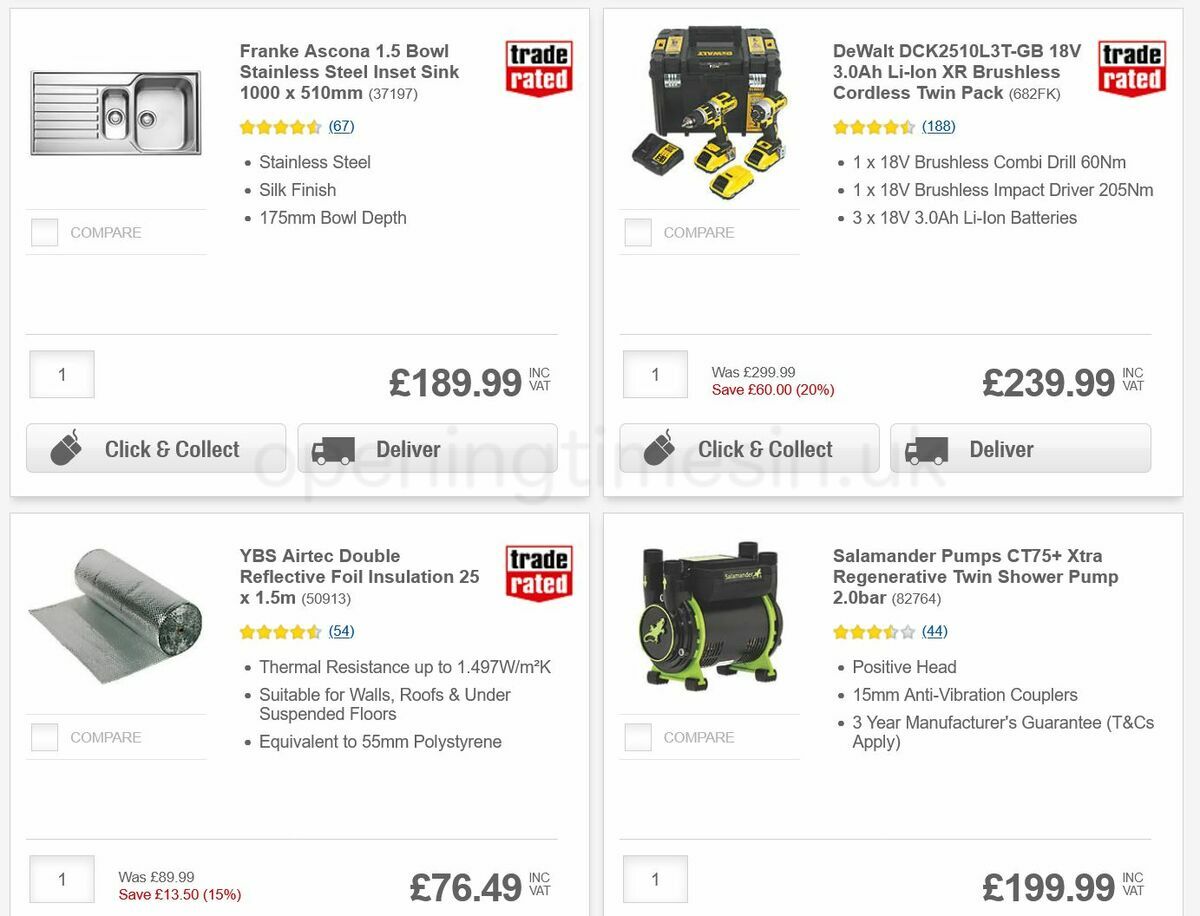 Screwfix Offers from 9 December