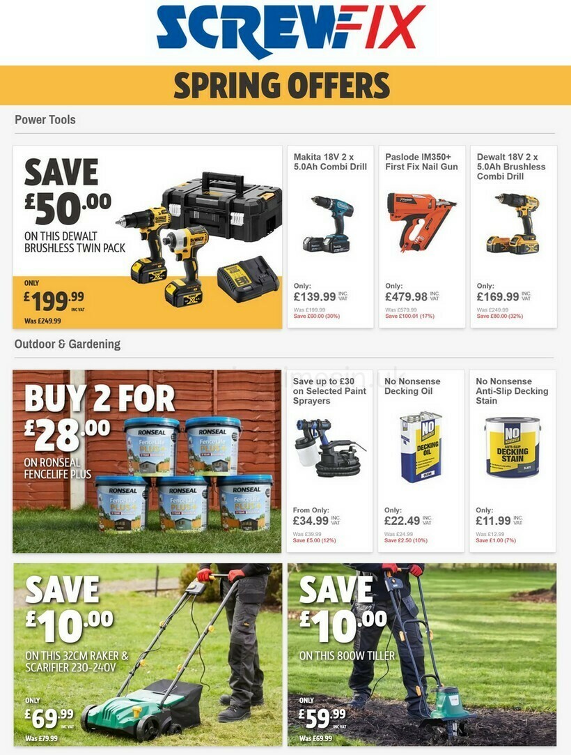 Screwfix Offers from 5 April