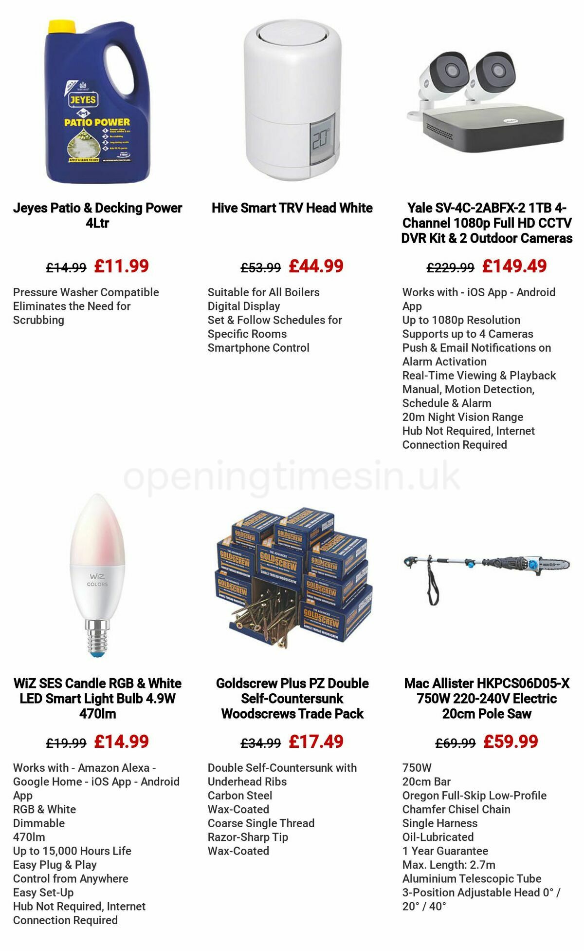 Screwfix Easter Deals Offers from 13 April