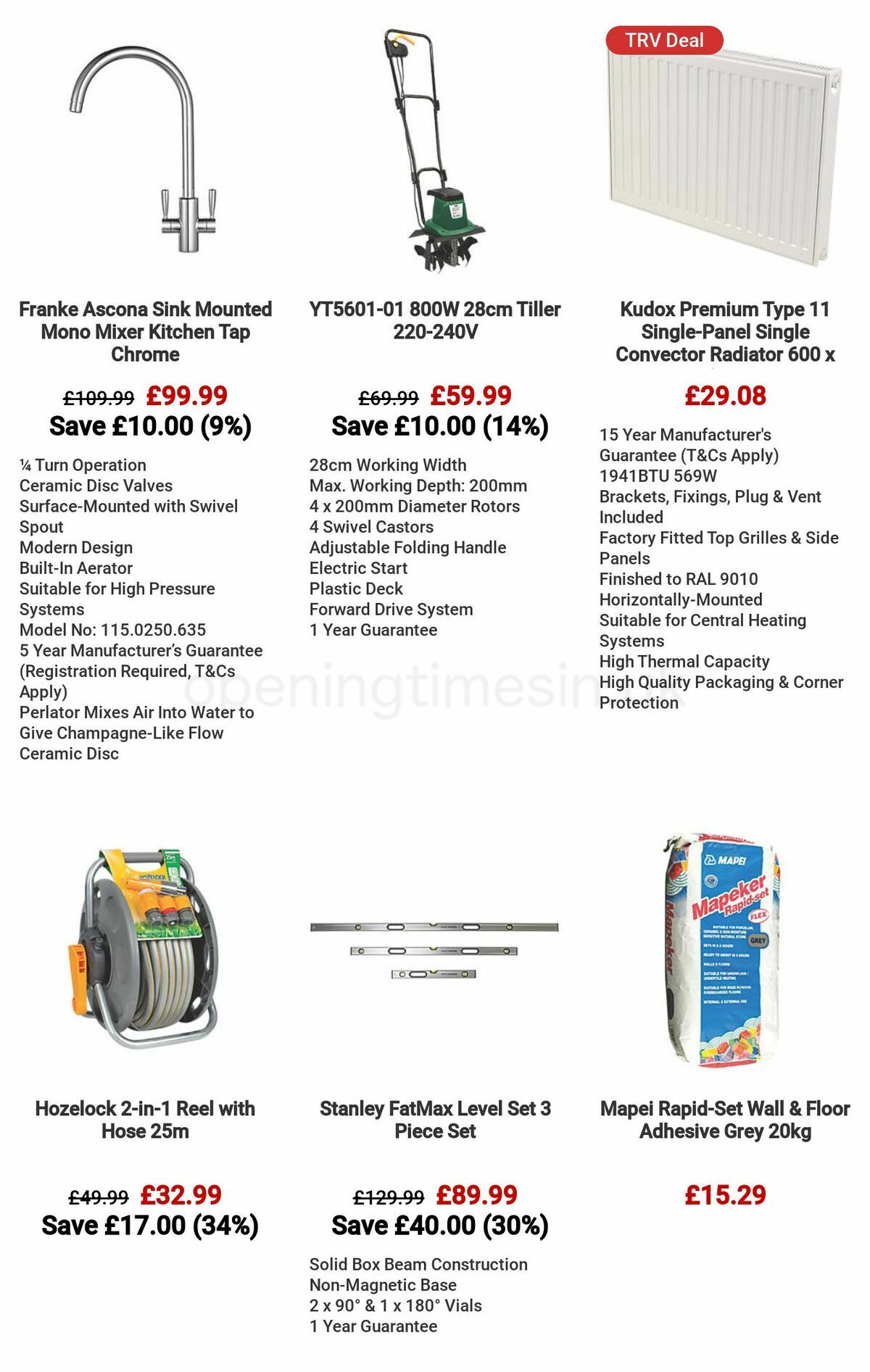 Screwfix Offers from 6 May