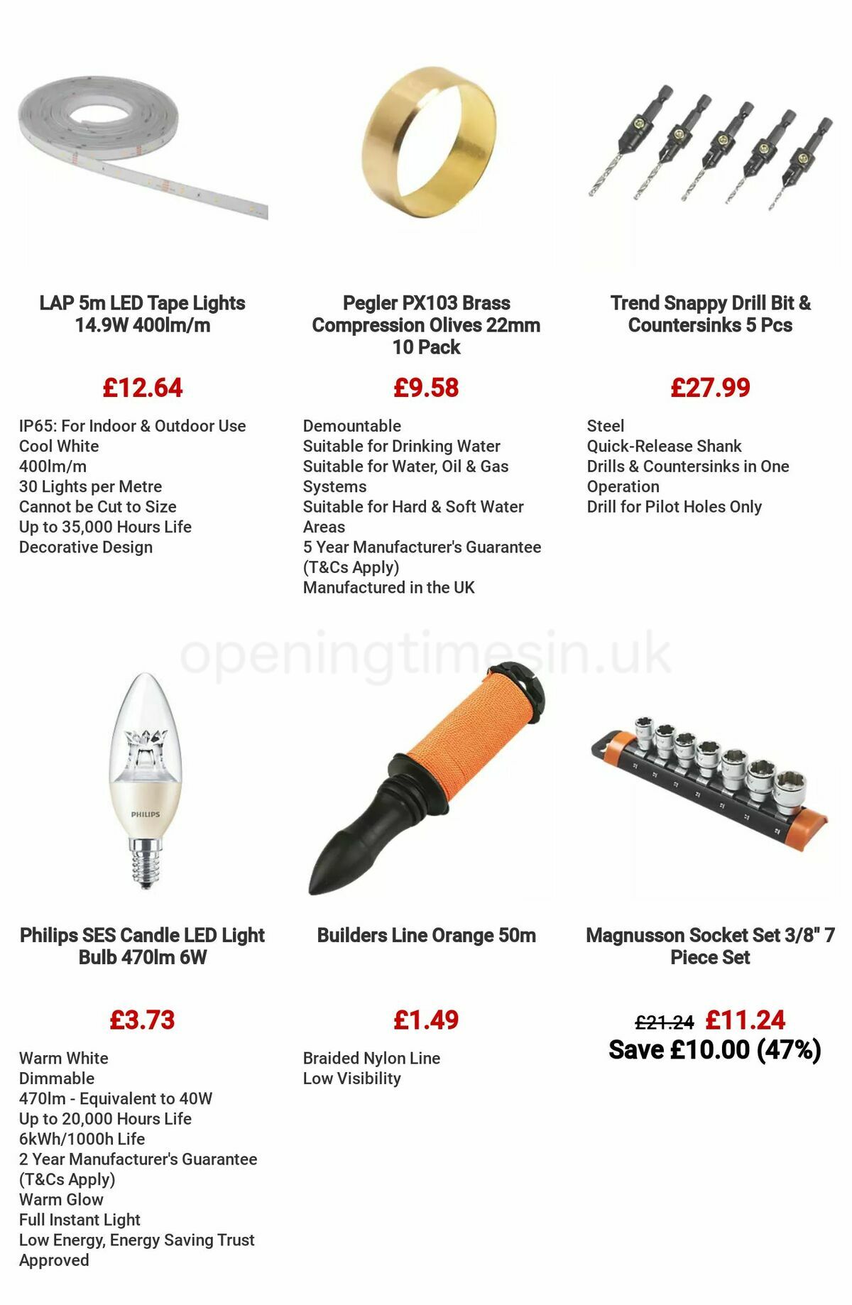 Screwfix Clearance Offers from 29 June