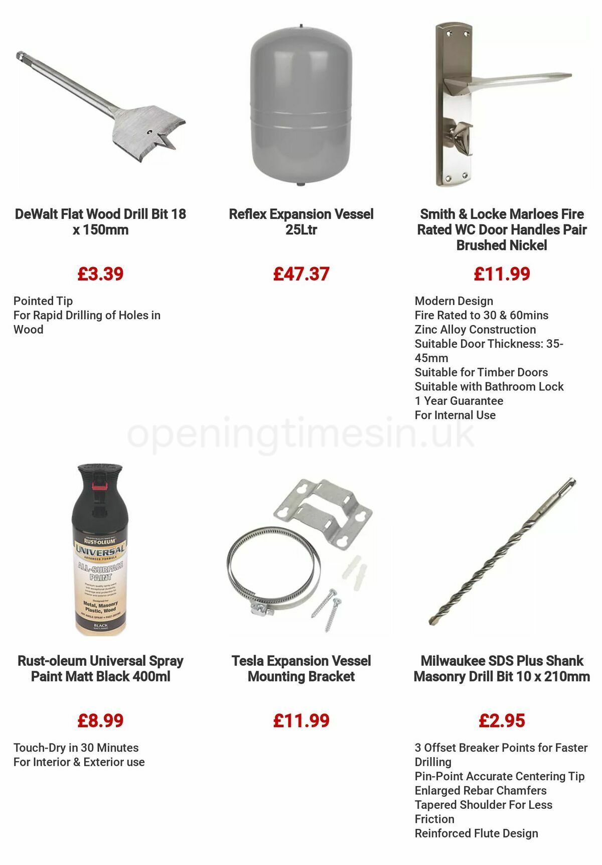 Screwfix Clearance Offers from 29 June