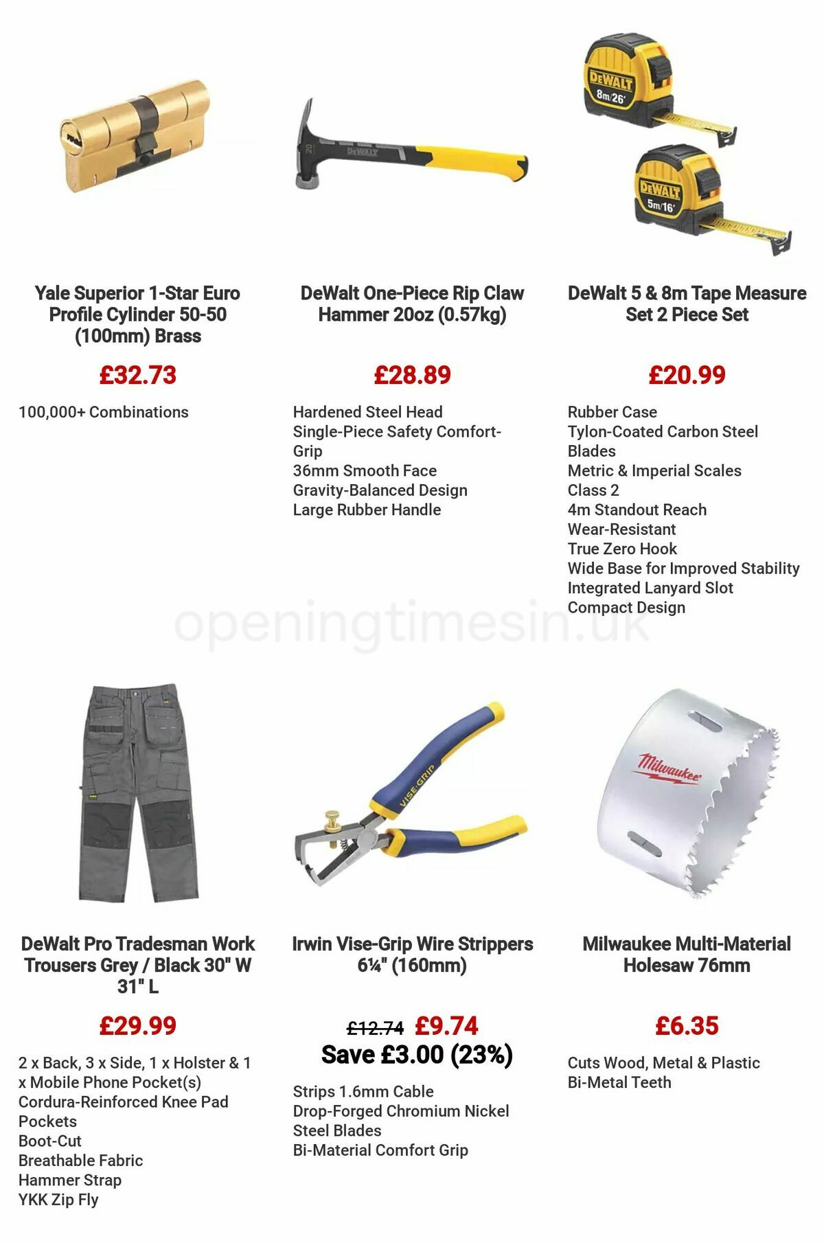 Screwfix Clearance Offers from 29 June