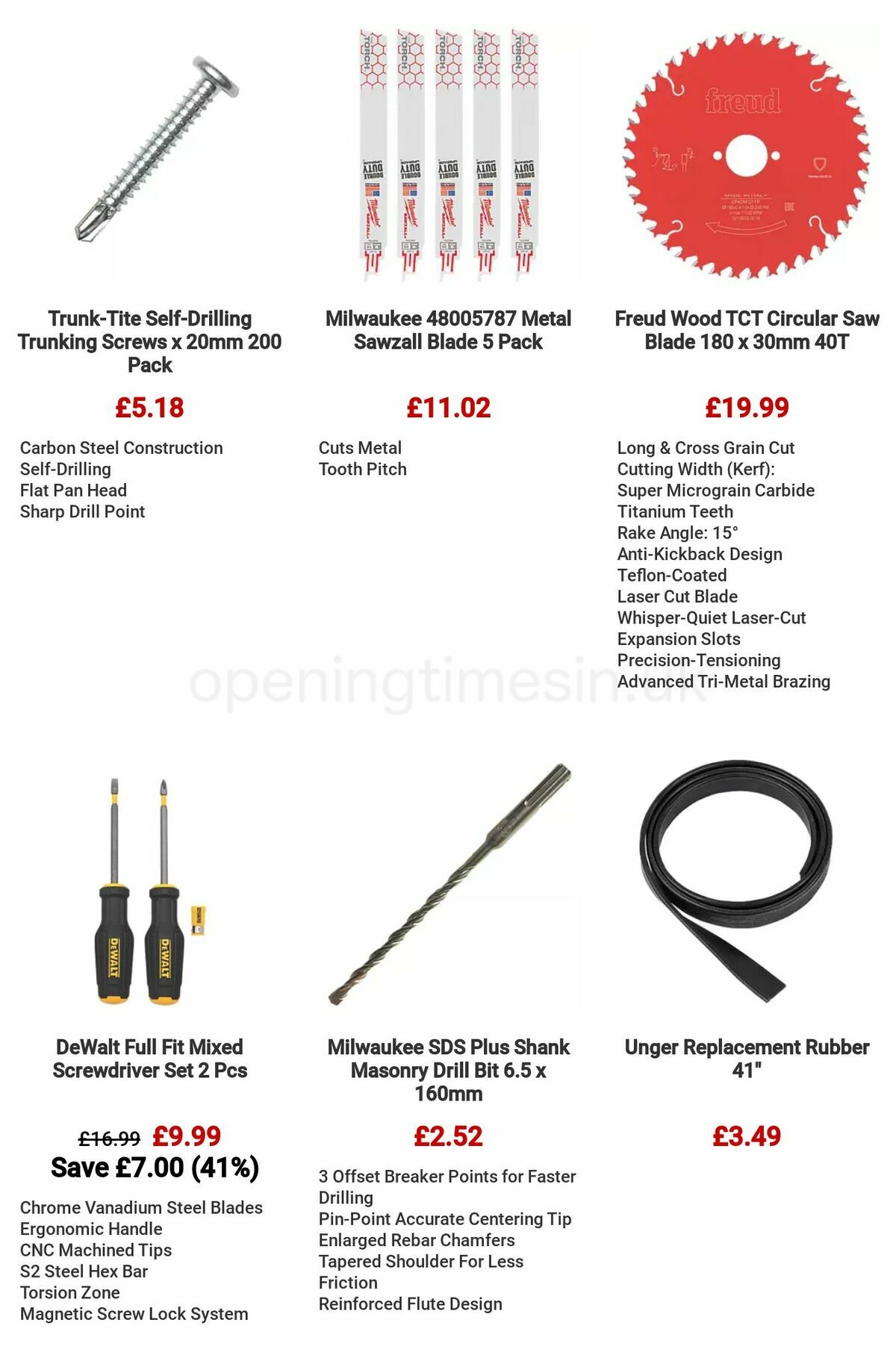 Screwfix Clearance Offers from 29 June