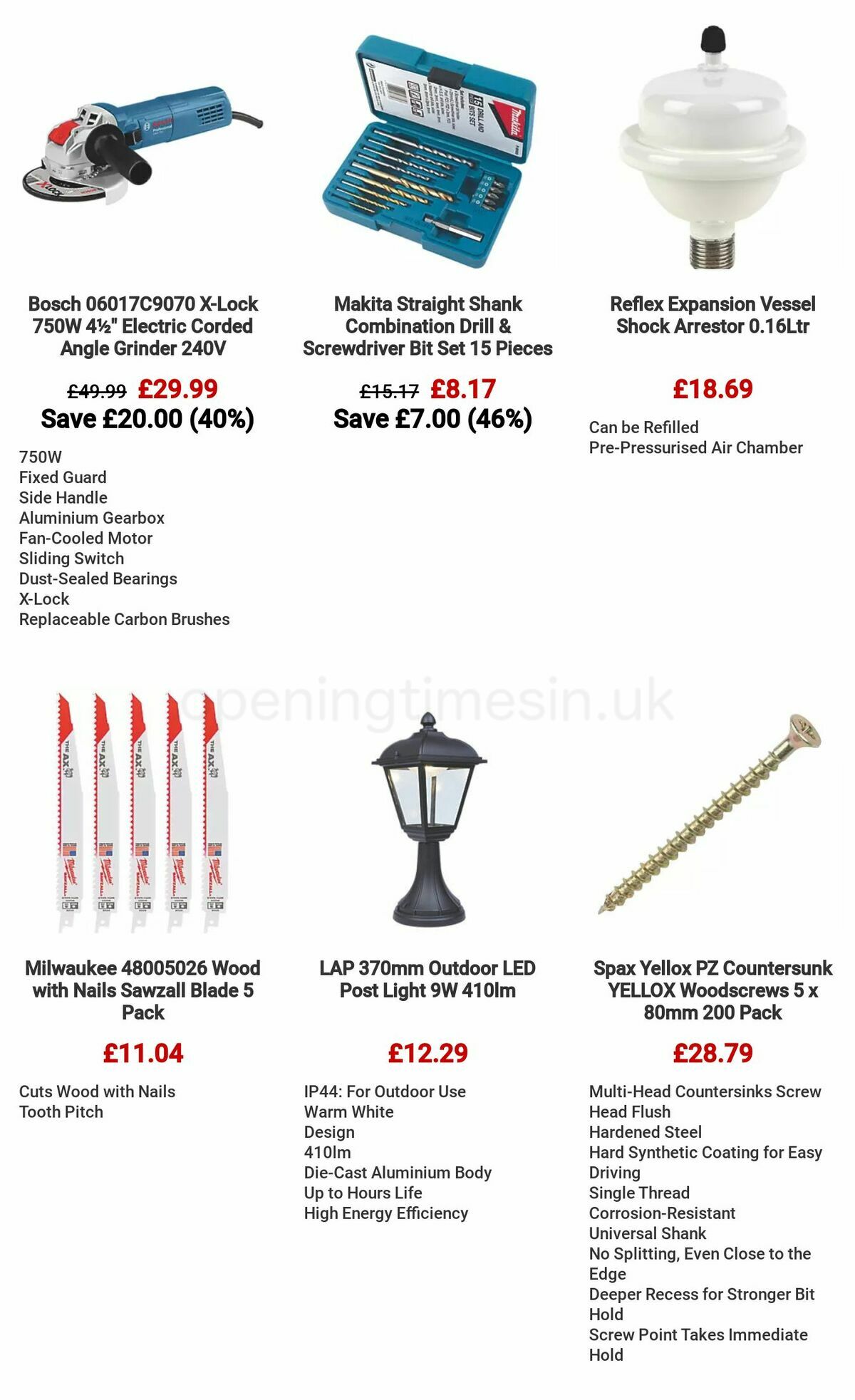 Screwfix Clearance Offers from 29 June