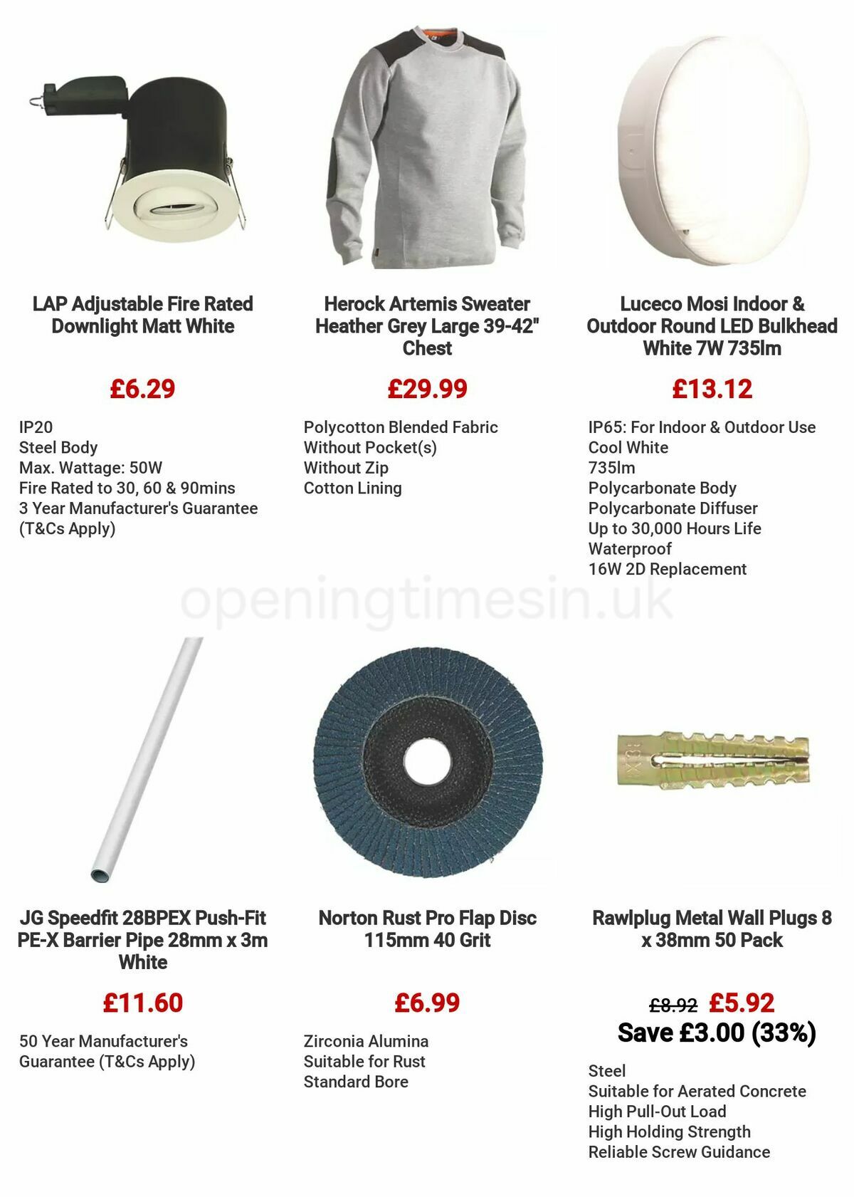 Screwfix Clearance Offers from 29 June