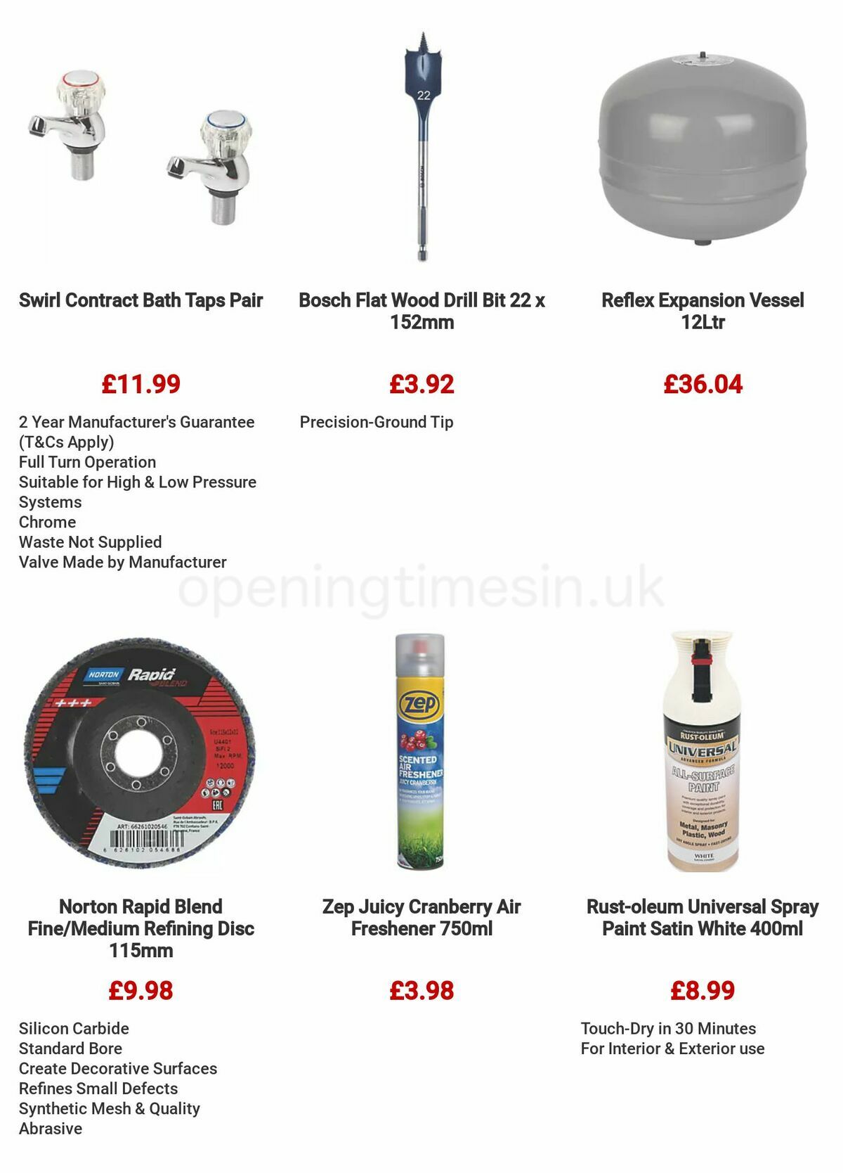 Screwfix Clearance Offers from 29 June