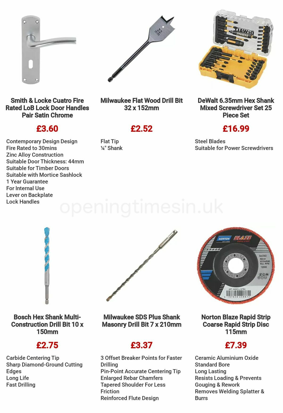 Screwfix Clearance Offers from 29 June