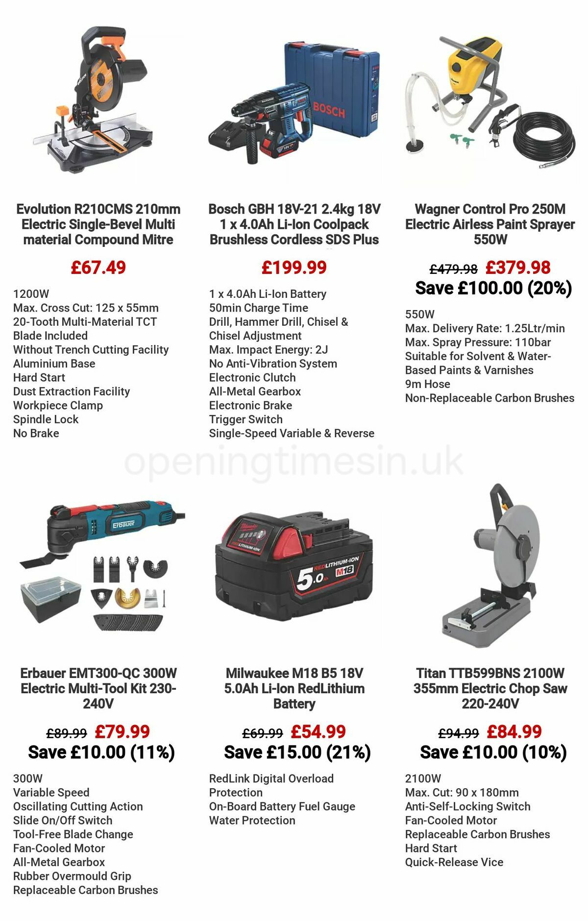 Screwfix Power Tool Deals Offers from 25 July