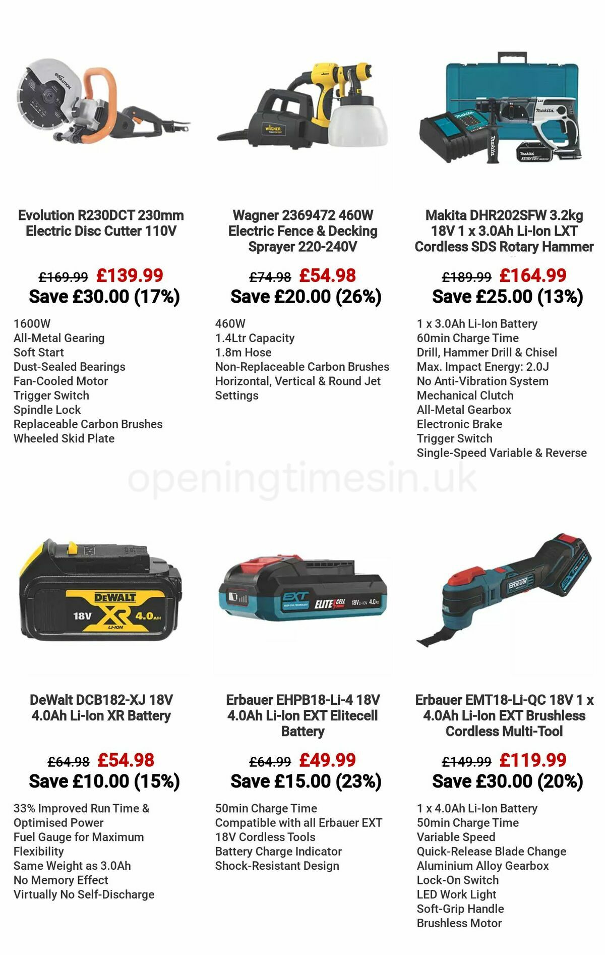 Screwfix Power Tool Deals Offers from 25 July