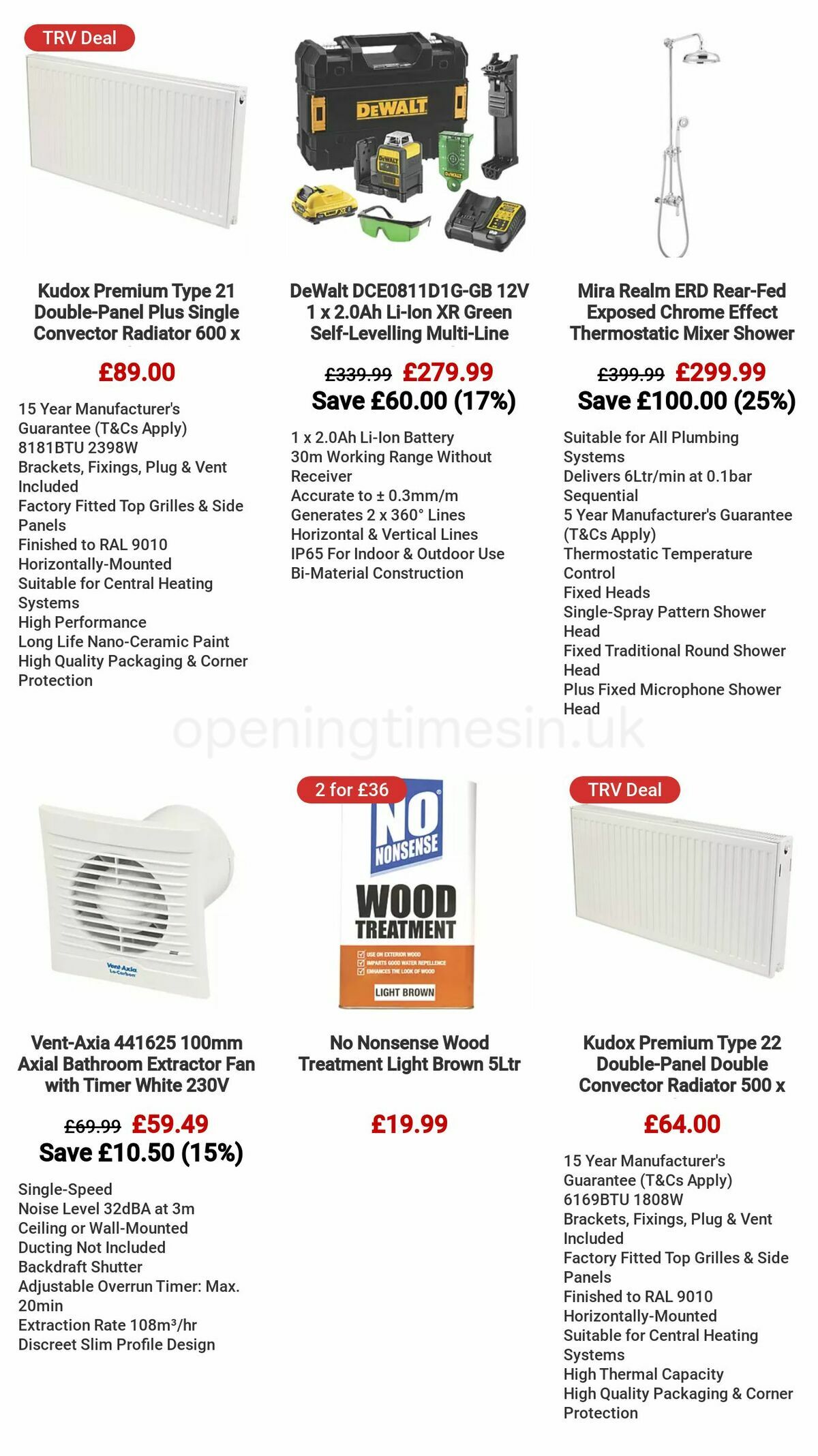 Screwfix Offers from 8 August
