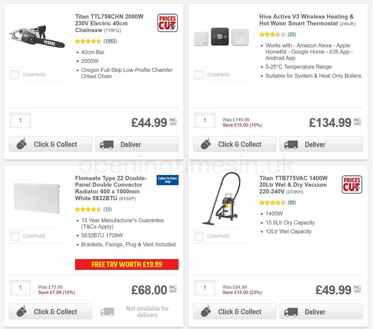 Screwfix Offers from 20 September