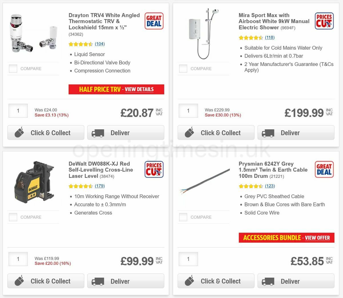 Screwfix Offers from 20 September