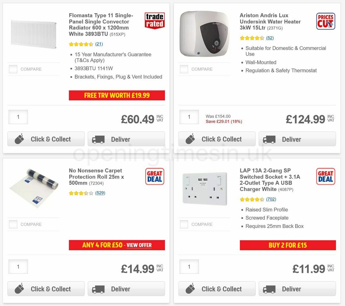 Screwfix Offers from 14 October