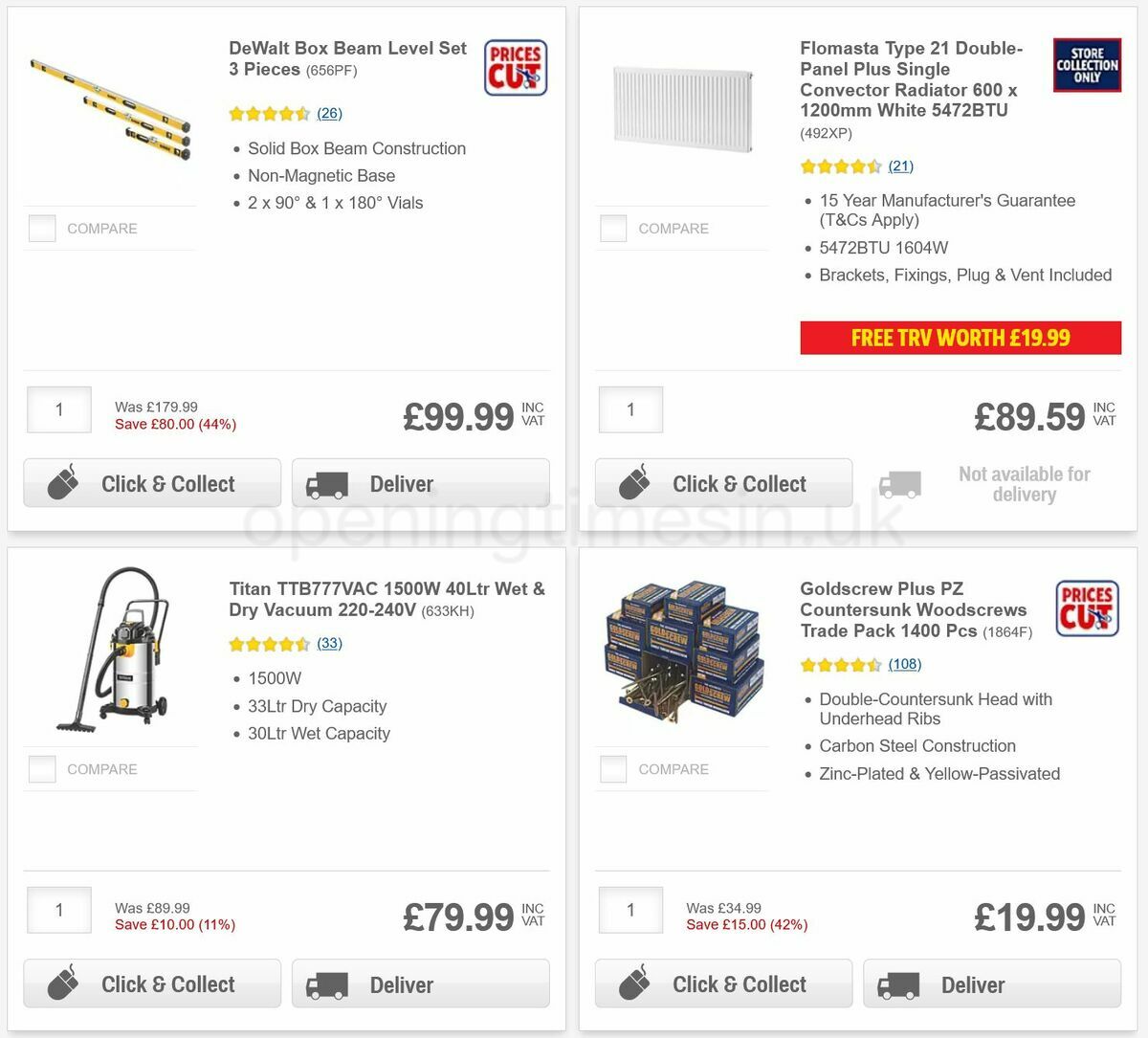 Screwfix Offers from 14 October