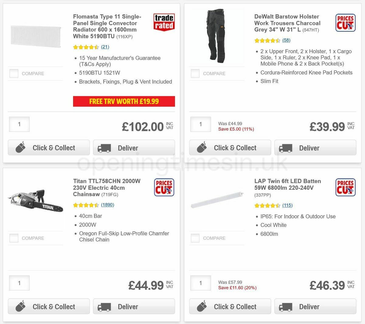 Screwfix Offers from 14 October