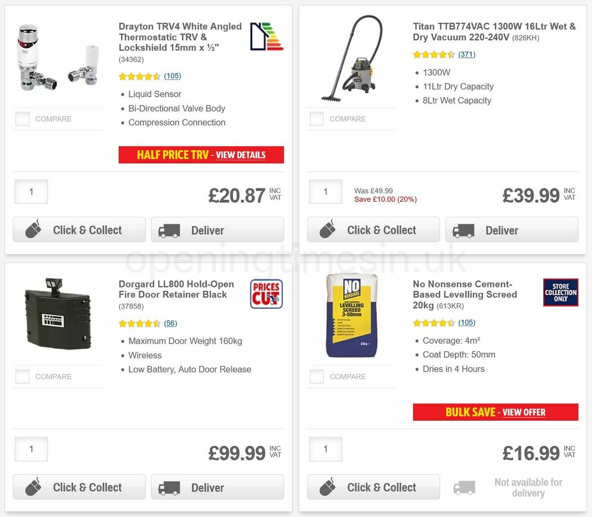 Screwfix Offers from 14 October