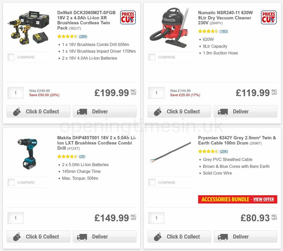 Screwfix Offers from 1 November