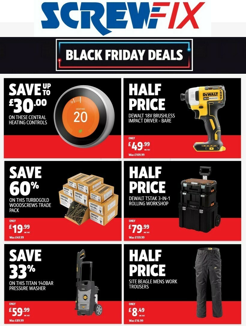 Screwfix Offers from 16 November