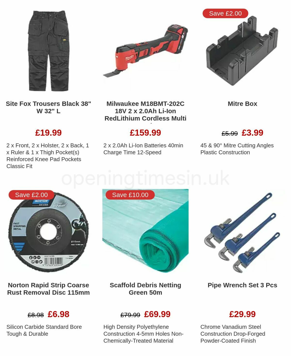 Screwfix Clearance Offers from 17 November