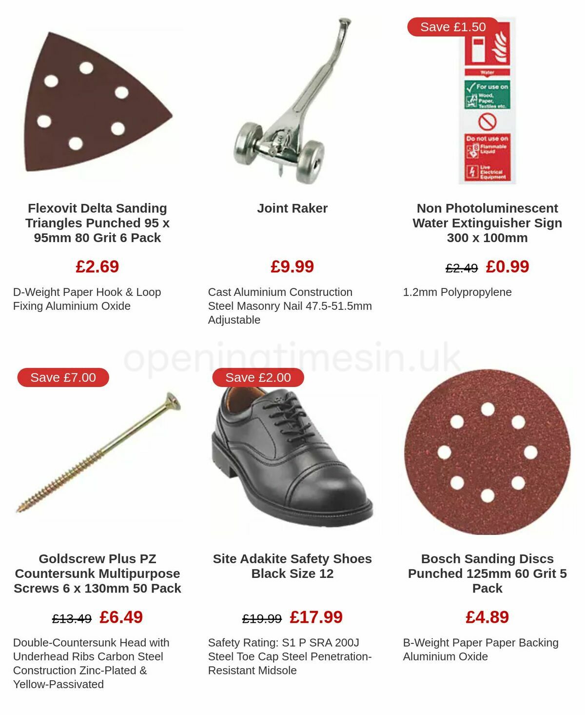 Screwfix Clearance Offers from 17 November