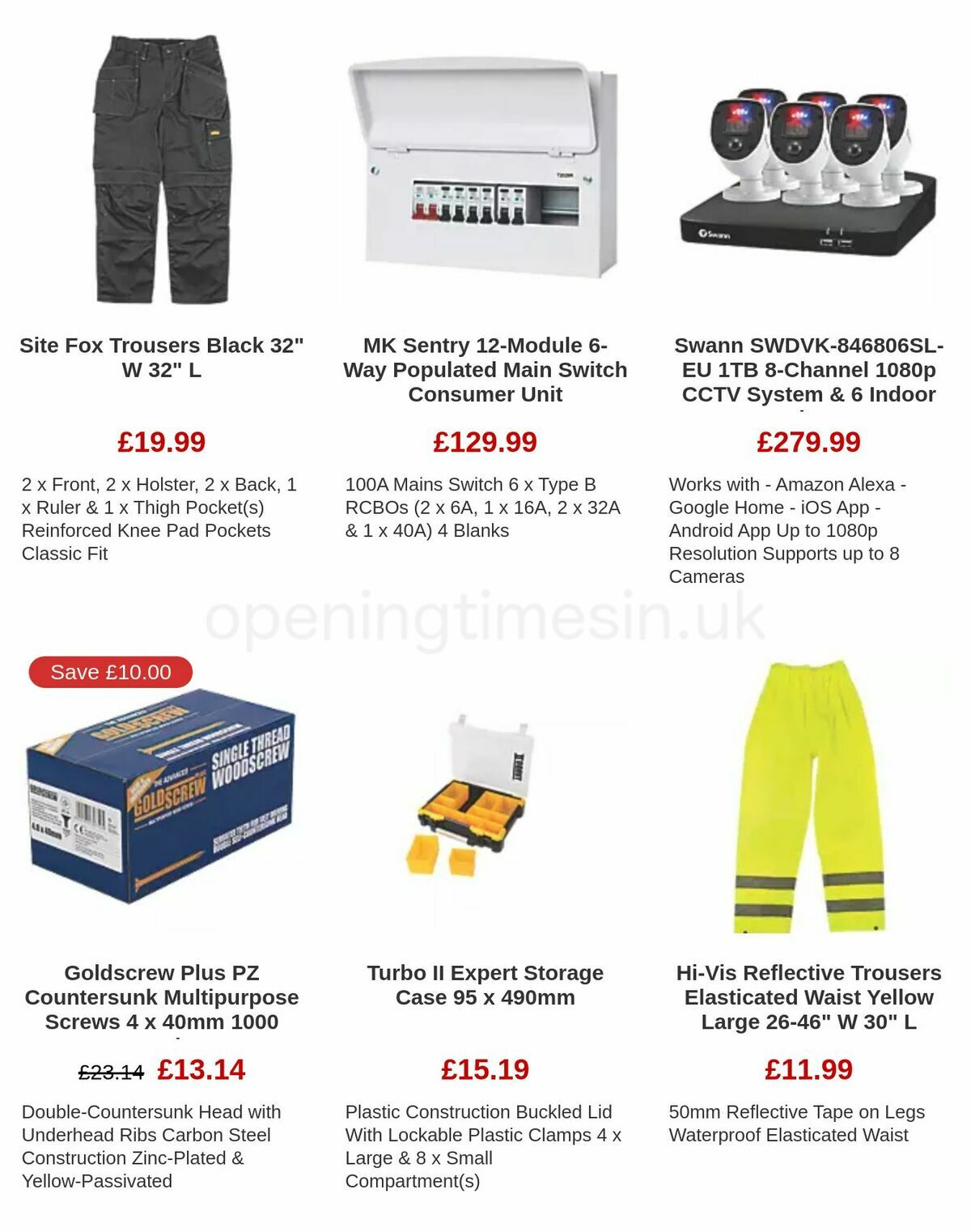 Screwfix Clearance Offers from 17 November