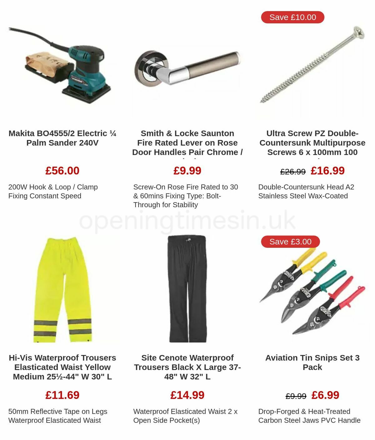 Screwfix Clearance Offers from 17 November