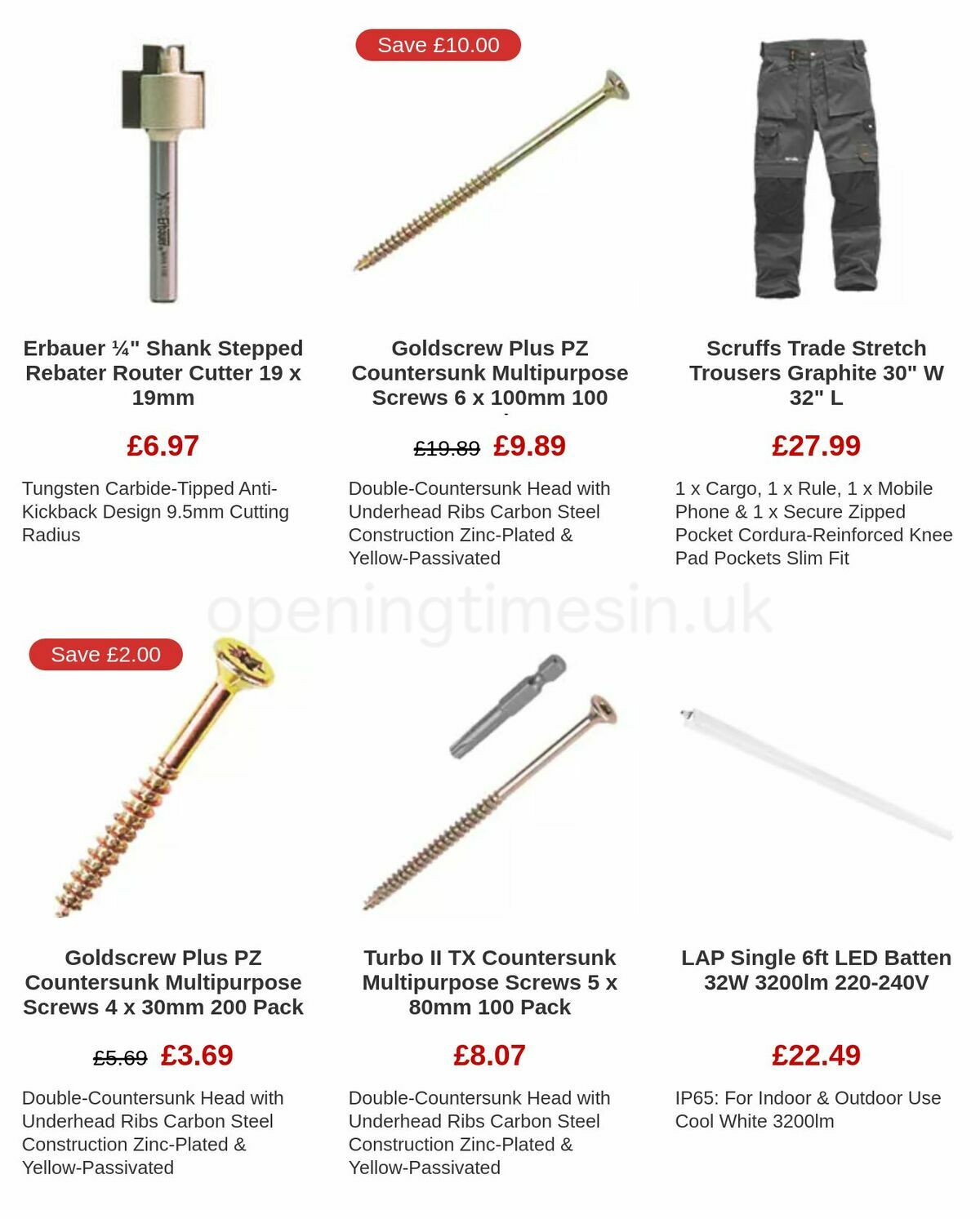 Screwfix Clearance Offers from 17 November